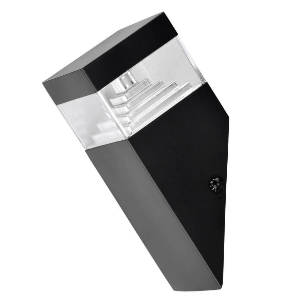 Уличный настенный светодиодный светильник Lightstar Raggio LED 6W черный IP55