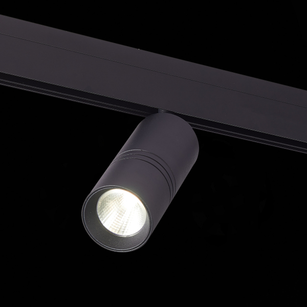 Магнитный трековый светильник Черный LED 1*18W 3000K 1 530Lm Ra>90 36о IP20 L-xW60xH148 48V