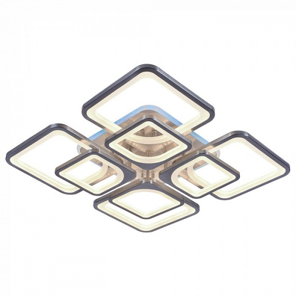 Люстра светодиодная Profit Light 8057/4+4 NKL 224W+12W RGB 3000-6000K пульт