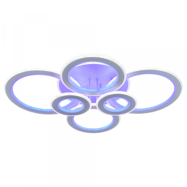 Люстра светодиодная Profit Light 8005/6 WHT 198W+156W BL+YL 3000-6000K пульт