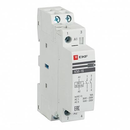 Контакор 16А 2NO (1 мод.) Кат=230в модульный КМ EKF