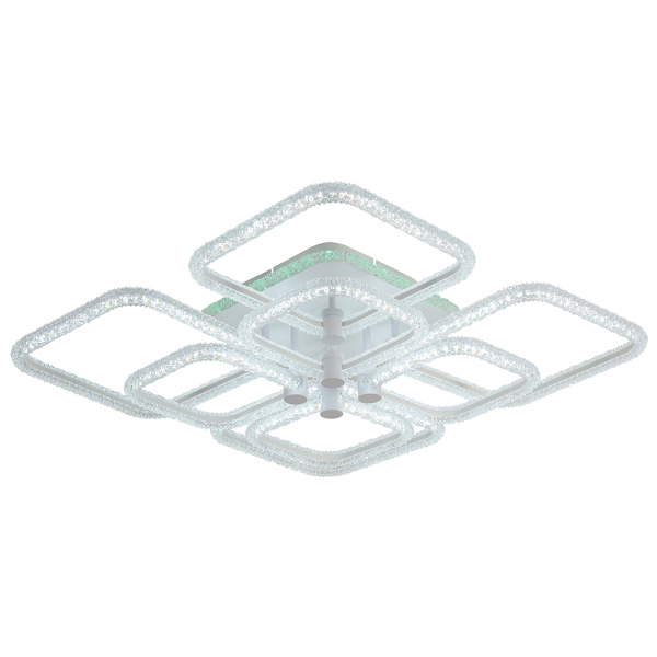 Светодиодная люстра Profit Light 8049/4+4 WHT B 200W+8W RGB 3000-6000K пульт