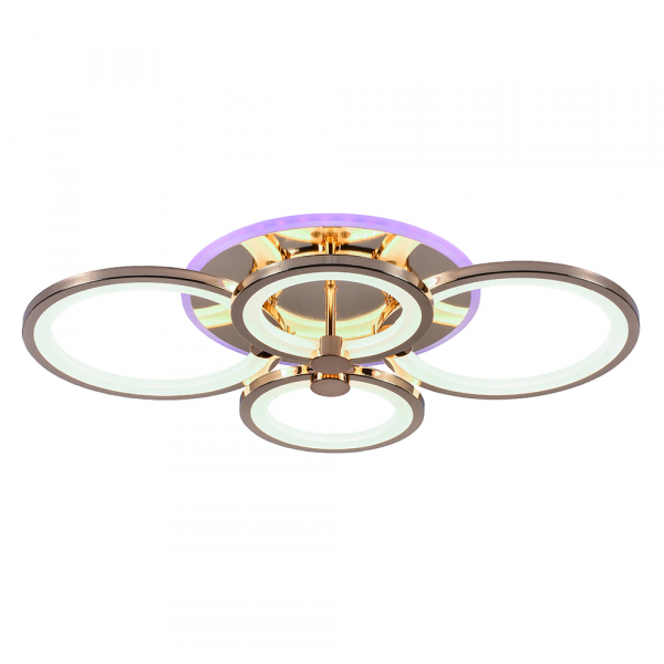 Люстра светодиодная Profit Light 1277/4 FGD 100W+8W RGB 3000-6000K пульт