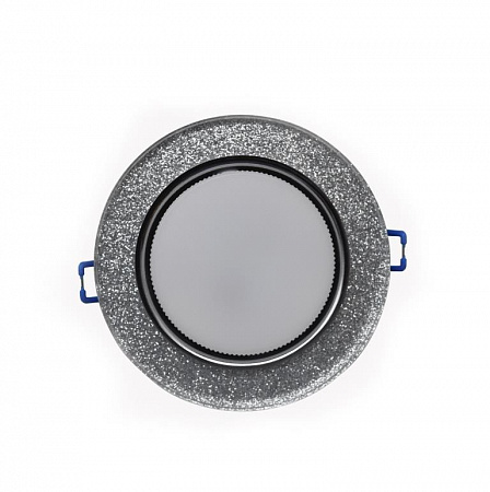 Светильник круглый серебряный блеск с подсветкой GCL-GX53-H38-BL-5 General