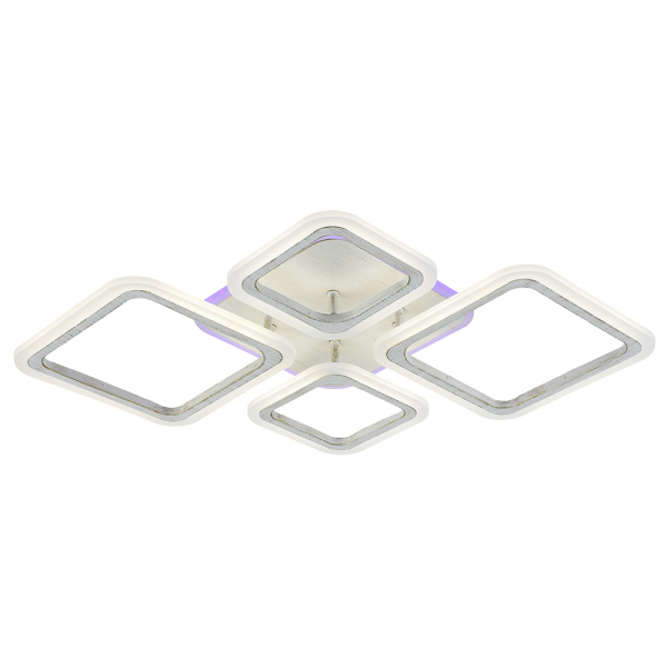 Люстра светодиодная Profit Light 8075/2+2 PGD 88W+12W RGB 3000-6000K 6700lm пульт