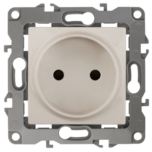 14-2105-02 ЭРА Розетка 2P, 16A-250В, IP20, Эра Elegance, сл.кость