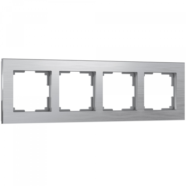 Рамка на 4 поста WL11-Frame-04 / W0041706 (1/10/40) WERKEL Aluminium (алюминий)  a050953