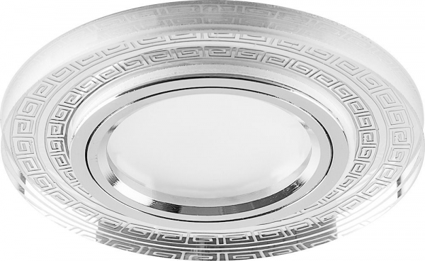 Светильник встр с LED подсветкой Feron CD960 потолочный MR16 G5.3 прозрач 15LED*2835 SMD 4000K