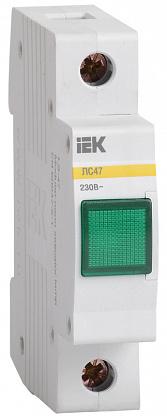 Лампа сигнальная ЛС-47 240В зеленая на DIN-рейку IEK