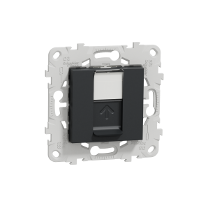 Механизм розетки компьютерная антрацит UNICA NEW RJ45 одиноч. кат5е UTP SchE 1239976