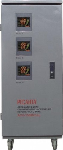 Стабилизатор трехфазный Ресанта АСН-15 000/3-Ц 63/4/17