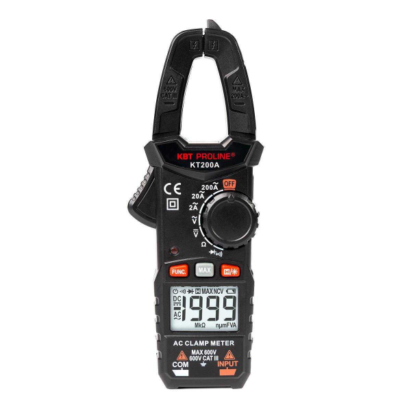 Токовые клещи цифровые KT 200B PROLINE КВТ