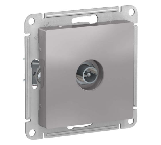 Механизм розетки TV ATLAS DESIGN оконечный 1DB алюм. SchE