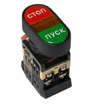 Кнопка APBB-22N "Пуск-стоп" овал. 220В NO+NC EKF pbn-apbb-o