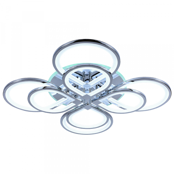 Люстра светодиодная Profit Light 8000/4+4 CHR 240W+11W RGB 3000-6000K пульт