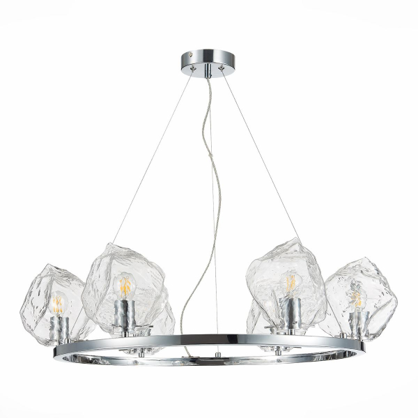 Люстра подвесная хром/прозрачный E14 6х40W ST Luce SL1175.103.06