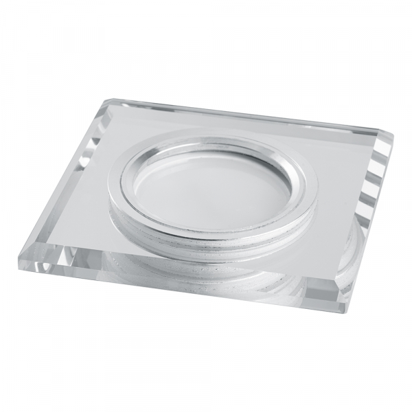 Светильник встр с белой LED подсветкой Feron CD8150 потолочный MR16 G5.3 белый 15LED*2835 SMD 4000K