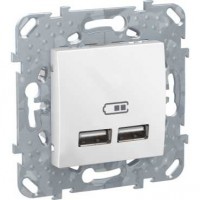 Устройство зарядное Unica 2 бел. USB 2.1A 