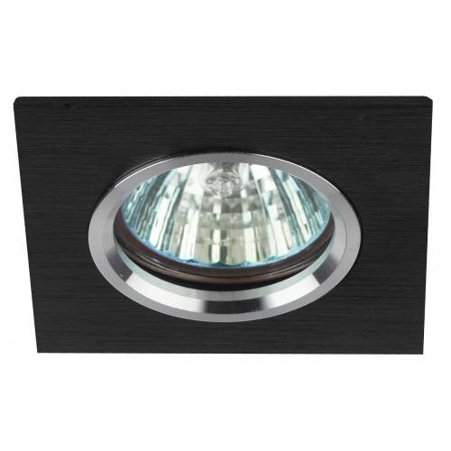 Светильник KL57 SL/BK ЭРА литой "алюминевый " MR16,12V/220V, 50W серебро/черный