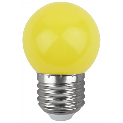 Лампа светодиодная ERAYL45-E27 Р45 1Вт шар 4SMD желт. E27 для белт-лайт Эра