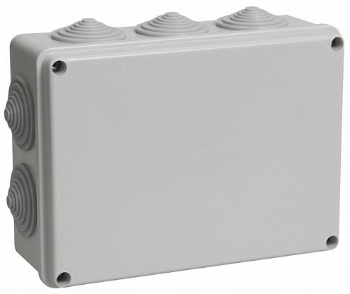 Коробка распаячная ОП 190х140х70 IP55 КМ41244 RAL7035 (10 гермовводов) IEK