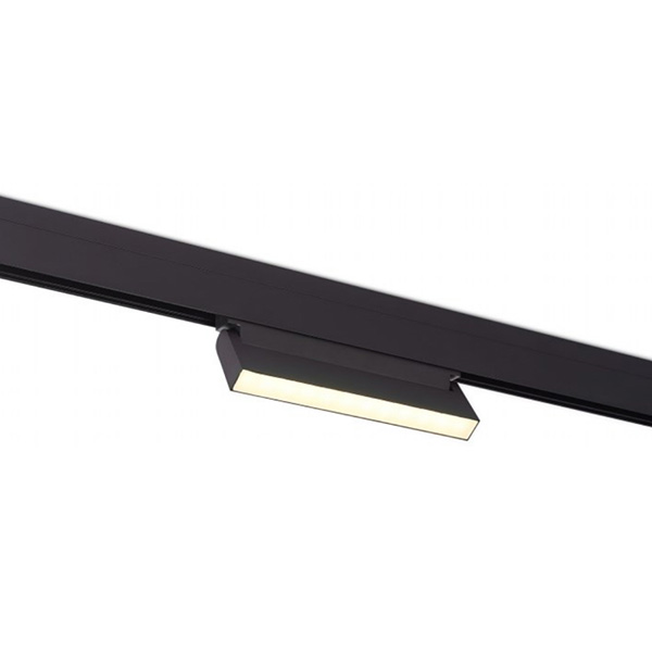 Магнитный трековый светильник ST Luce чёрный LED 1х12W 4000K 1х12W 4000K 720Lm IP20 L219хW22хH108