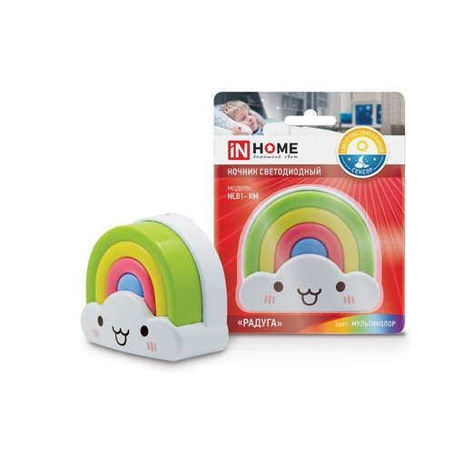 *Ночник РАДУГА NL01-RM 230V IN HOME ASD