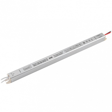 Драйвер светод. для лайтбокса GDLI-SS-60Вт-IP20-12В 330х18х18мм General