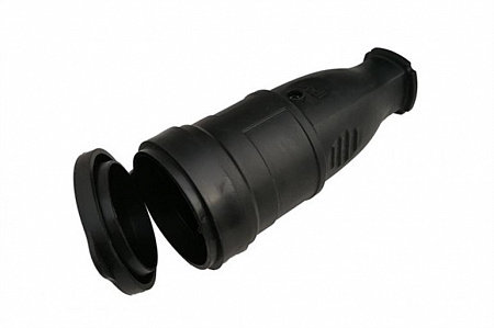 Розетка разборная GRV-S-16-R-G-B-IP44 круглая, с/з, черная
