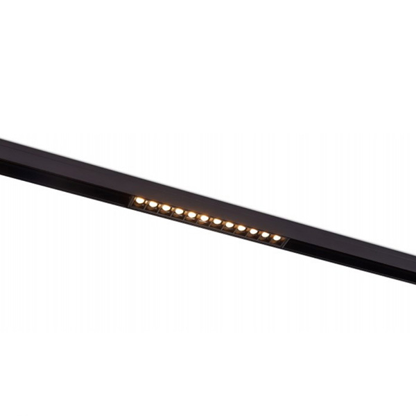 Магнитный трековый светильник ST Luce чёрный LED 1х12W 4000K 1009Lm IP20 L222хW22хH44 48V