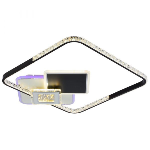 Люстра светодиодная Profit Light 8294 WHT+BLK 110W+8W RGB 3000-6000K 8200lm пульт