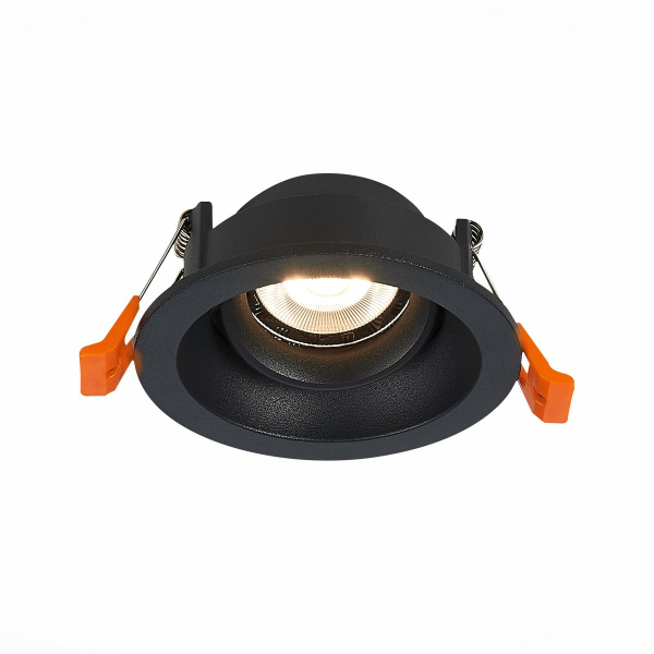 Встраиваемый светильник черный GU10 1*50W D94хH40 220V без ламп ST Luce ST205.508.01