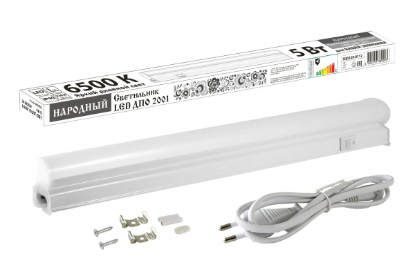 *Светильник LED ДПО 2001 5 Вт 6500К IP40 Народный