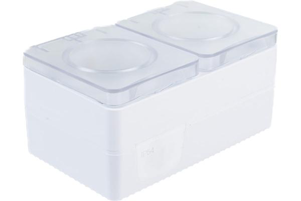 Розетка 2-ая с/з со шт., 16А 250B IP54 SE ATN540126 SE AtlasDesign Profi54 Наруж Белый 