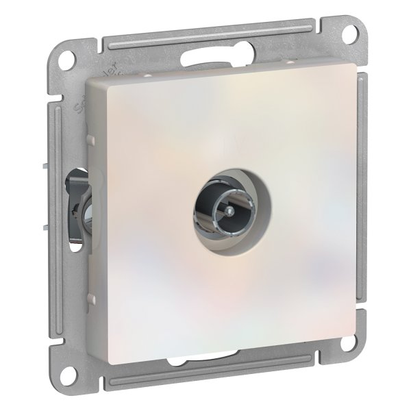 *Механизм розетки TV ATLAS DESIGN проходной 4DB жемчуг SchE
