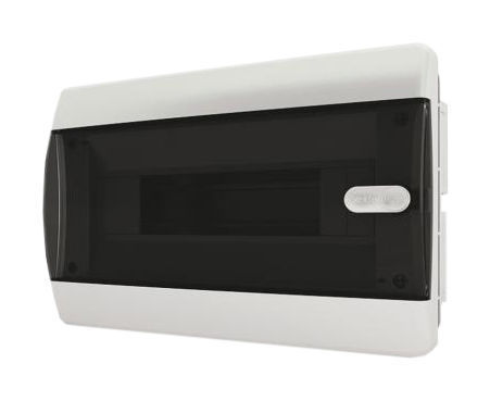 Щит встраиваемый ЩРВ-П-12 мод. прозр. черн. дверь IP41 Tekfor BVK40-12-1