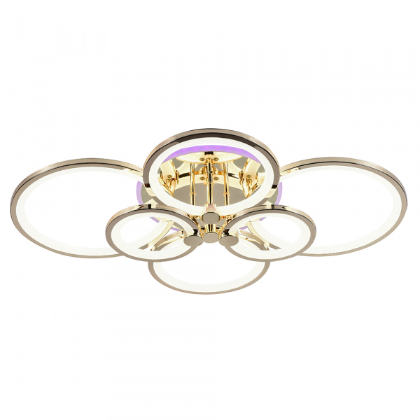 Люстра светодиодная Profit Light 1277/6 FGD 168W+8W RGB 3000-6500K пульт