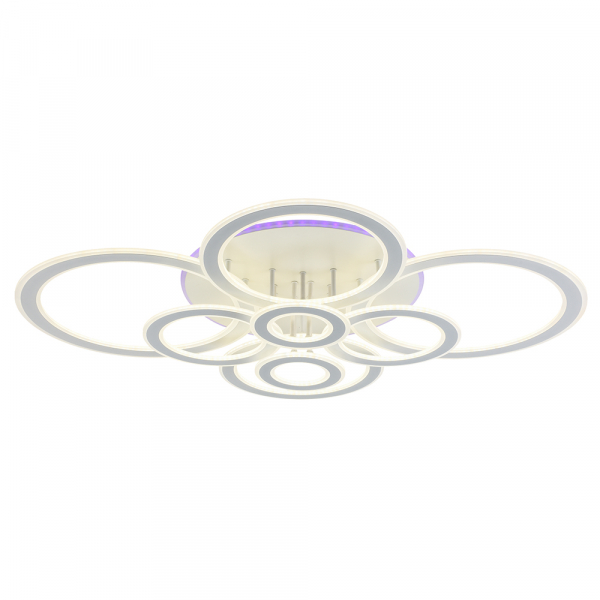 Люстра светодиодная Profit Light 8881/8 WHT 260W+14W RGB 3000-6000K 19100lm пульт