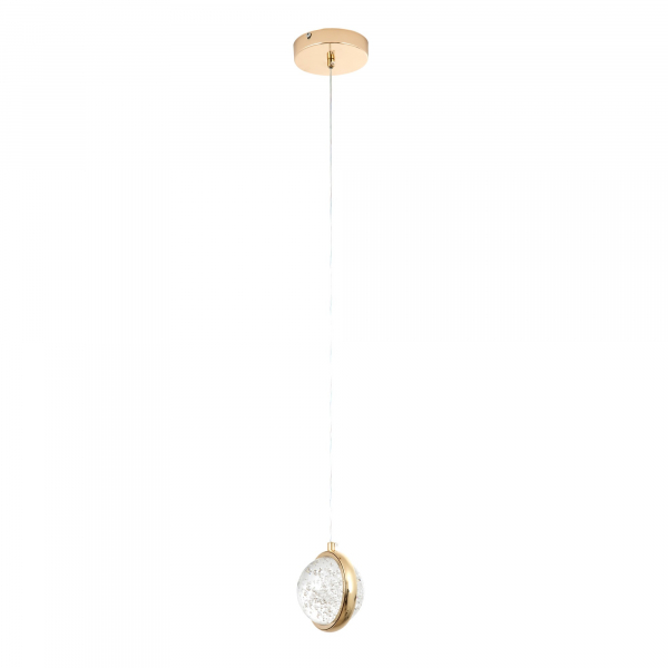 Подвесной светильник LED4U L7109-1 GD золото, 5Вт, 4000К, 170-1000*120мм