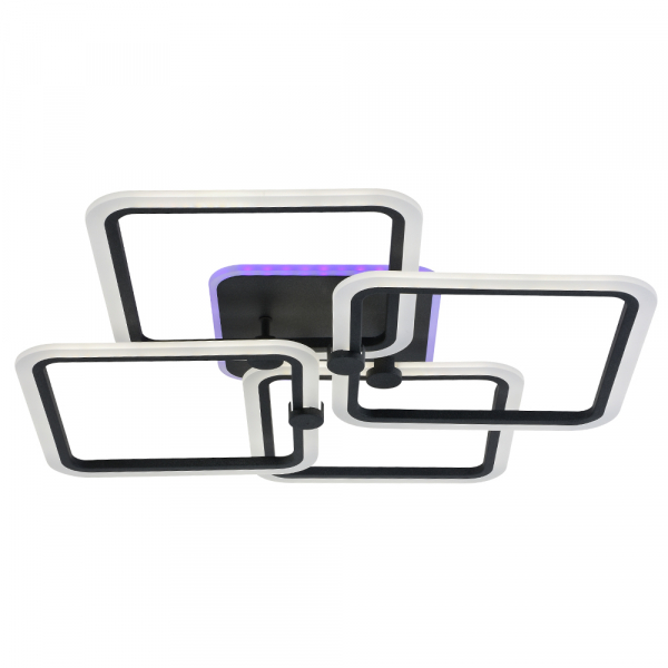 Люстра светодиодная ProfitLight 8001/4 GRP 144W+10W RGB 10700lm 3000-6000K пульт