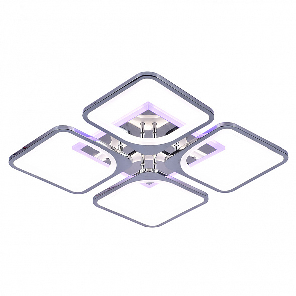 Люстра светодиодная Profit Light 10005/4 CHR 136W+22W RGB 3000-6500K пульт