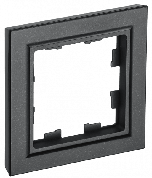 Рамка 1-м BRITE РУ-1-БрЧ черн. IEK BR-M12-K02