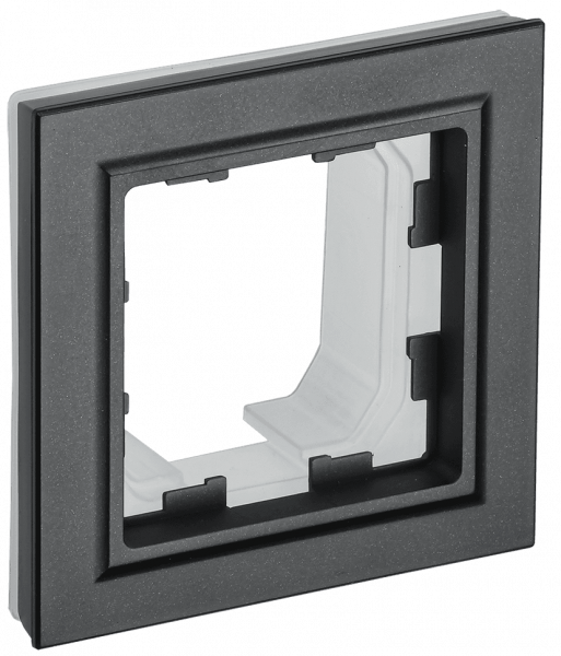 Рамка 1-м IP44 BRITE РУ-1-БрЧ-44 черн. IEK BR-M12-44-K02