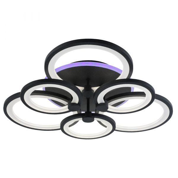 Люстра светодиодная Profit Light 8077/3+3 GRP 144W+8W RGB 3000-6000K 10600lm пульт
