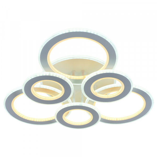 Люстра светодиодная Profit Light 8005/3+3 WHT 156W+110W BL+YL 3000-6000K пульт