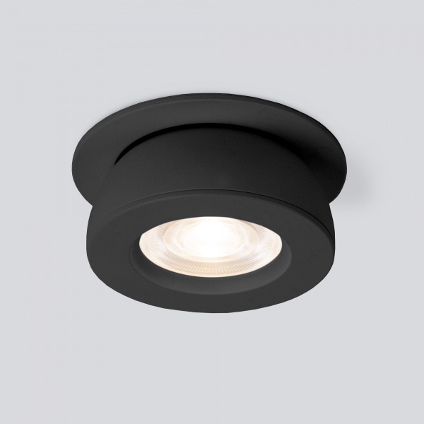 Встраиваемый точечный светодиодный светильник Pruno 25080/LED 8W 4200К чёрный Elektrostandard