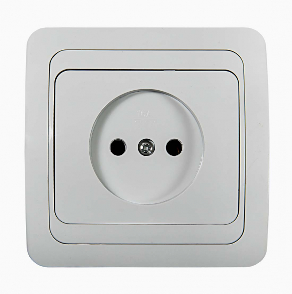 Розетка 1-м СП Classico 2022 16А IP20 бел. ASD / IN HOME