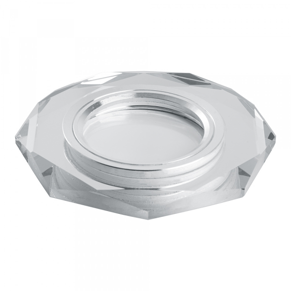 Светильник встр с белой LED подсветкой Feron CD8120 потолочный MR16 G5.3 белый 15LED*2835 SMD 4000K