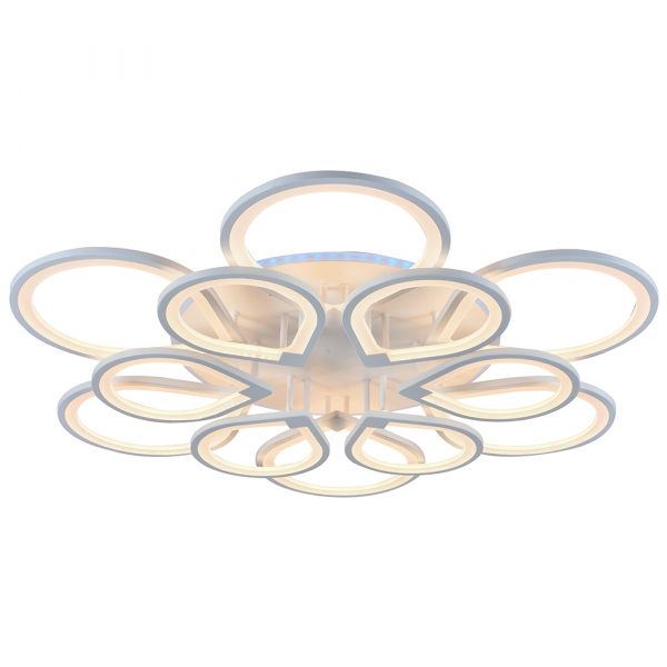 Люстра светодиодная Profit Light 8000/6+6 WHT 372W+15W RGB 3000-6000K пульт