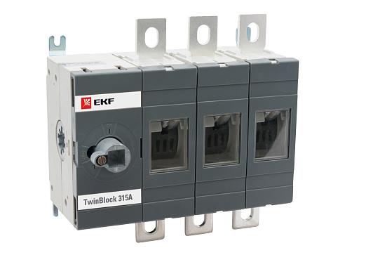Рубильник 3п 315А без рукоятки управления TwinBlock PROxima EKF